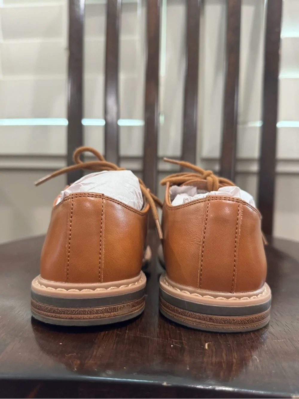 Kenneth Cole Boy’s Tan Leather Derby Shoes